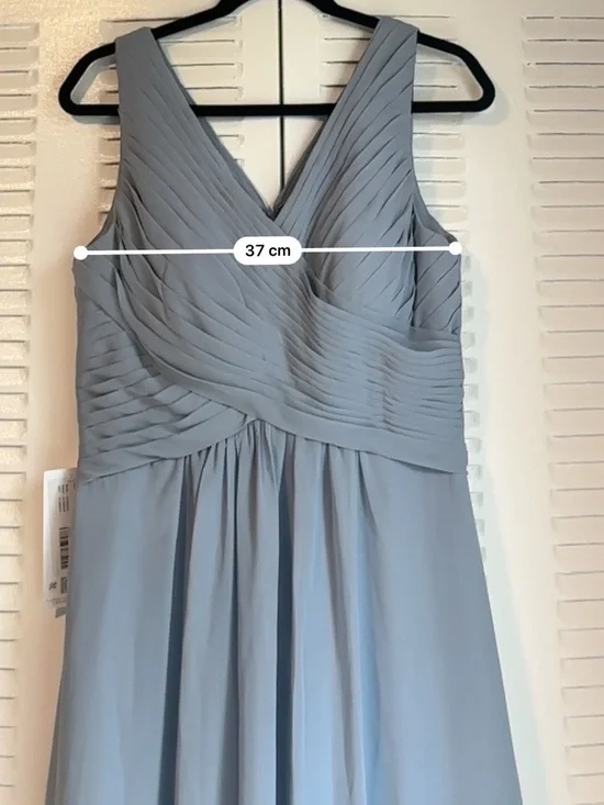 Flora Azazie Twilight Chiffon A-Line Bridesmaid Dress Size 10 β¨ New with Tag - Picture 12 of 16